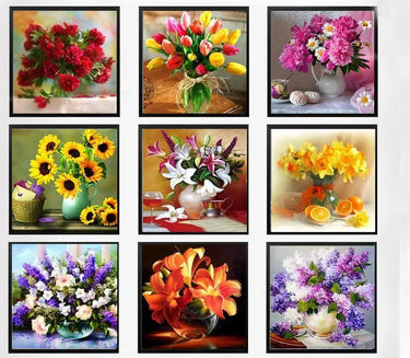 Shimmering Flowers DIY Diamond Painting-Your Soul Place